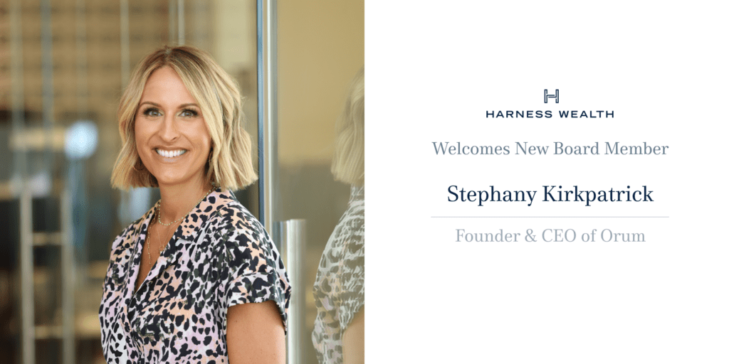 Stephany Kirkpatrick joins Harness Wealth Board