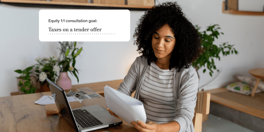 Taxes owed on a tender offer