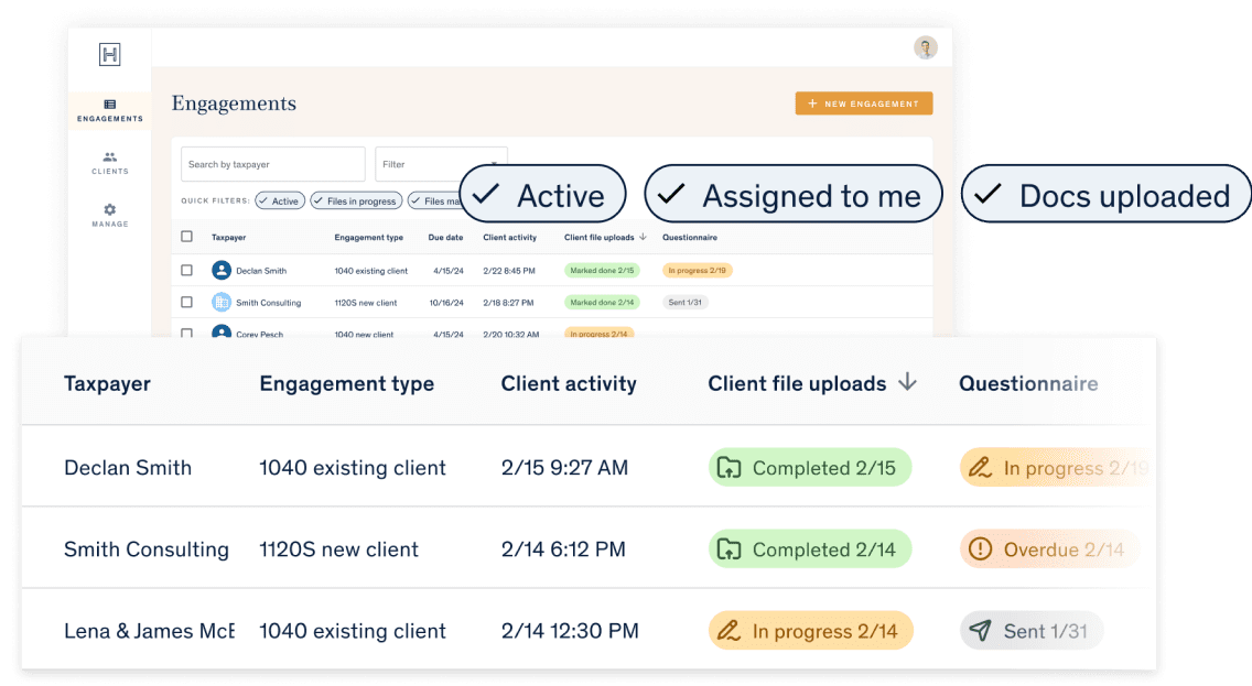 tax practice management platform from Harness