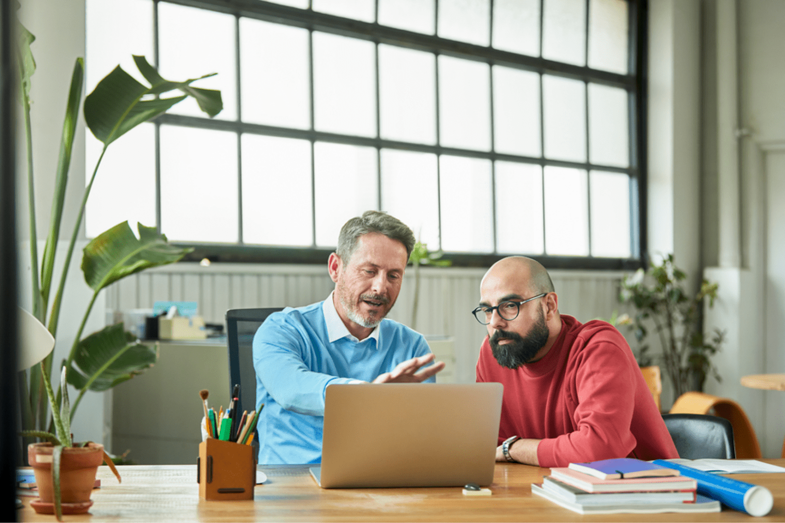 A man receiving tax advice