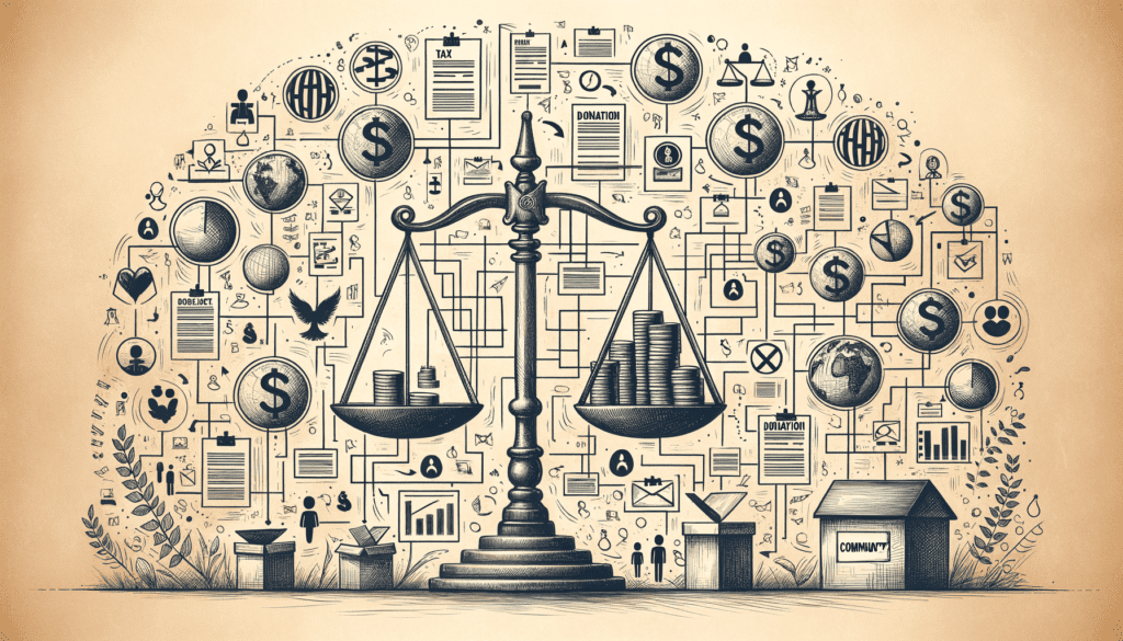 An abstract representation of a nonprofit organization’s financial ecosystem